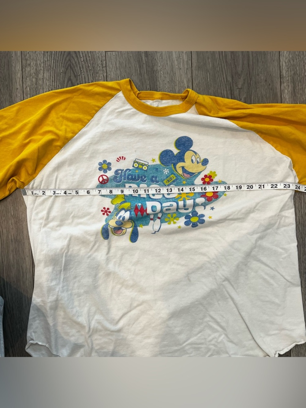 Disney Parks Pop Century Resort Have A Nice Day 3/4 Sleeve Colorblock T-Shirt - Picture 6 of 8